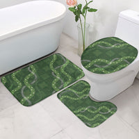 Hawaiian Quilt Bathroom Set Pele Hair Hinahina Lei Green Version LT05 - Polynesian Pride