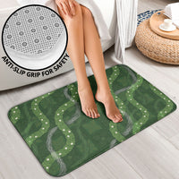 Hawaiian Quilt Bathroom Set Pele Hair Hinahina Lei Green Version LT05 - Polynesian Pride