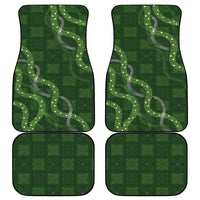 Hawaiian Quilt Car Mats Pele Hair Hinahina Lei Green Version LT05 - Polynesian Pride