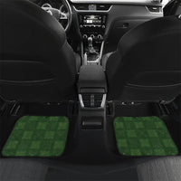 Hawaiian Quilt Car Mats Pele Hair Hinahina Lei Green Version LT05 Set 2pcs - Back Green - Polynesian Pride