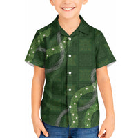Hawaiian Quilt Hawaiian Shirt Pele Hair Hinahina Lei Green Version LT05 - Polynesian Pride