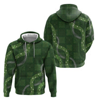 Hawaiian Quilt Hoodie Pele Hair Hinahina Lei Green Version LT05 - Polynesian Pride