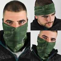 Hawaiian Quilt Neck Gaiter Pele Hair Hinahina Lei Green Version LT05 - Polynesian Pride