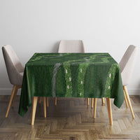 Hawaiian Quilt Tablecloth Pele Hair Hinahina Lei Green Version