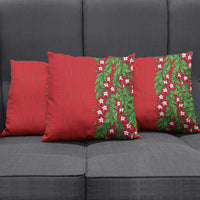 Tonga Language Week Pillow Cover Heilala Floral Red