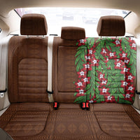 Tonga Language Week Back Car Seat Cover Heilala Floral Brown LT05 - Polynesian Pride