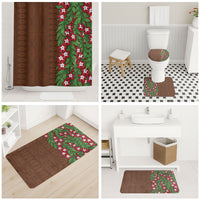 Tonga Language Week Bathroom Set Heilala Floral Brown LT05 - Polynesian Pride
