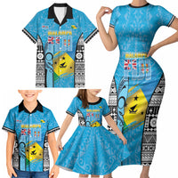Personalised Malampa Fiji Day 2026 Family Matching Short Sleeve Bodycon Dress and Hawaiian Shirt Unique Style LT05 - Polynesian Pride