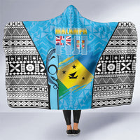 Malampa Fiji Day 2026 Hooded Blanket Unique Style LT05 One Size Blue - Polynesian Pride
