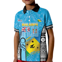 Personalised Malampa Fiji Day 2026 Kid Polo Shirt Unique Style LT05 Kid Blue - Polynesian Pride