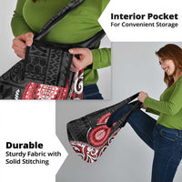 New Zealand Red Maori Koru Simple Style Grocery Bag