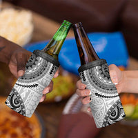 New Zealand White Maori Koru Simple Style 4 in 1 Can Cooler Tumbler