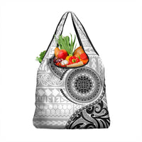 New Zealand White Maori Koru Simple Style Grocery Bag