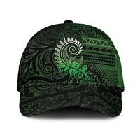 New Zealand Maori Koru Fern Classic Cap Spiral Polynesian Style Green - Polynesian Pride