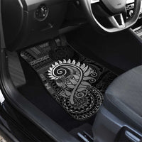 New Zealand Maori Koru Fern Car Mats Spiral Polynesian Style Gray
