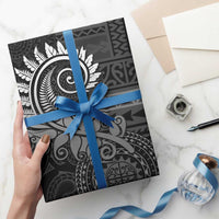 New Zealand Maori Koru Fern Wrapping Paper Spiral Polynesian Style Gray - Polynesian Pride