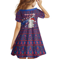 Personalized New Zealand Christmas Family Matching Off Shoulder Short Dress and Hawaiian Shirt Haka Fern Santa Tiki Meri Kirihimete LT05 - Polynesian Pride
