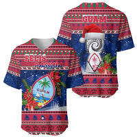 Guam Christmas Baseball Jersey Guaman Seal Poinsettia Felis Pasgua LT05 - Polynesian Pride