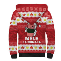 Hawaii Funny Christmas Sherpa Hoodie Spam Musubi Santa LT05 - Polynesian Pride
