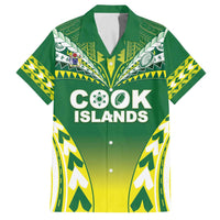 Cook Islands Rugby Custom Family Matching Off The Shoulder Long Sleeve Dress and Hawaiian Shirt The Kukis Go Champions