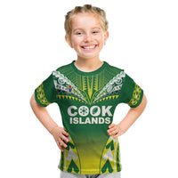 Cook Islands Rugby Custom Kid T Shirt The Kukis Go Champions