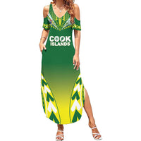 Cook Islands Rugby Custom Summer Maxi Dress The Kukis Go Champions