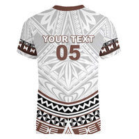 Fiji Rugby Custom Women V-Neck T-Shirt Fijian Bati Go Champions