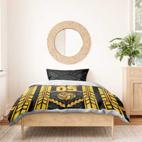 Custom Polynesia Beach Volleyball Bedding Set Gold Polynesian Tribal Pattern LT05 - Polynesian Pride