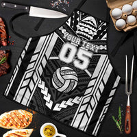 Custom Polynesia Beach Volleyball Apron Polynesian Tribal Pattern LT05 Black - Polynesian Pride
