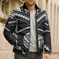 Custom Polynesia Beach Volleyball Bomber Puffer Jacket Polynesian Tribal Pattern LT05 - Polynesian Pride