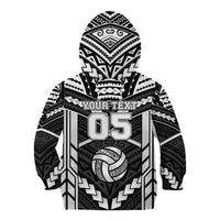 Custom Polynesia Beach Volleyball Kid Hoodie Polynesian Tribal Pattern LT05 - Polynesian Pride