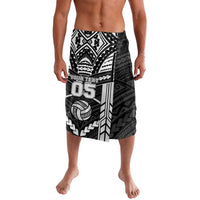 Custom Polynesia Beach Volleyball Lavalava Polynesian Tribal Pattern LT05 Black - Polynesian Pride