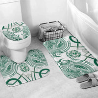 Hawaii Volleyball Bathroom Set Polynesian Pattern LT05 Mat Set Only (3 pcs) One Size Teal - Polynesian Pride