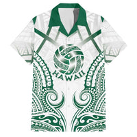Custom Hawaii Volleyball Family Matching Off Shoulder Maxi Dress and Hawaiian Shirt Polynesian Pattern - Polynesian Pride
