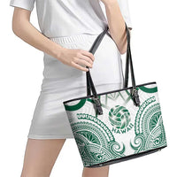 Hawaii Volleyball Leather Tote Bag Polynesian Pattern LT05 - Polynesian Pride