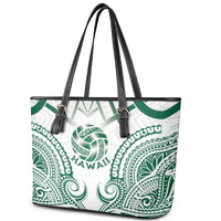 Hawaii Volleyball Leather Tote Bag Polynesian Pattern LT05 - Polynesian Pride