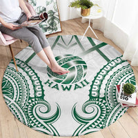 Hawaii Volleyball Round Carpet Polynesian Pattern LT05 - Polynesian Pride