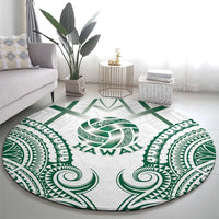 Hawaii Volleyball Round Carpet Polynesian Pattern LT05 - Polynesian Pride