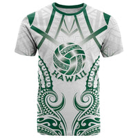 Custom Hawaii Volleyball T Shirt Polynesian Pattern LT05 Teal - Polynesian Pride
