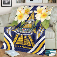 Nauru Independence Day Blanket Coat Of Arms With Plumeria LT05 - Polynesian Pride