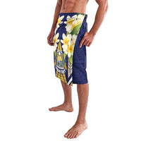 Personalised Nauru Independence Day Lavalava Coat Of Arms With Plumeria LT05 - Polynesian Pride