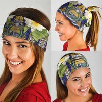 Nauru Independence Day Neck Gaiter Coat Of Arms With Plumeria LT05 - Polynesian Pride
