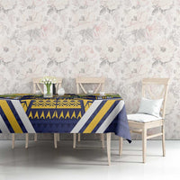 Nauru Independence Day Tablecloth Coat Of Arms With Plumeria LT05 - Polynesian Pride