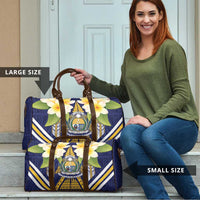 Nauru Independence Day Travel Bag Coat Of Arms With Plumeria LT05 - Polynesian Pride