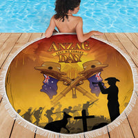 ANZAC Day Beach Blanket Australia And New Zealand Slouch Hats LT05 - Polynesian Pride