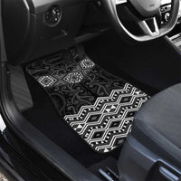 New Zealand Aotearoa Car Mats Black Taniko Art Maori Pattern