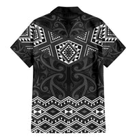 New Zealand Aotearoa Family Matching Mermaid Dress and Hawaiian Shirt Black Taniko Art Maori Pattern