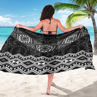 New Zealand Aotearoa Sarong Black Taniko Art Maori Pattern