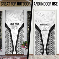 Custom Fiji 2026 Rugby Door Cover Fijian Tapa Pattern