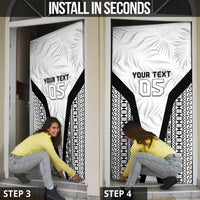Custom Fiji 2026 Rugby Door Cover Fijian Tapa Pattern